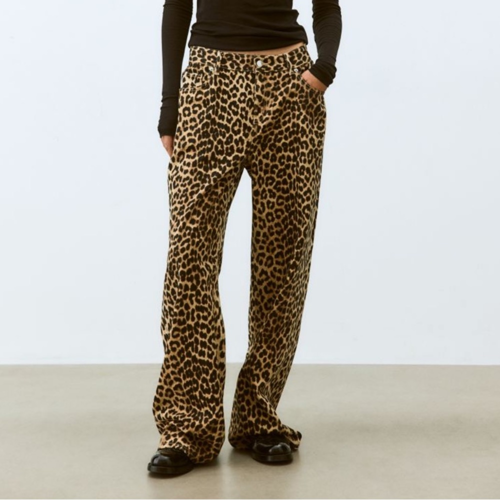 H&M Leopard Jeans